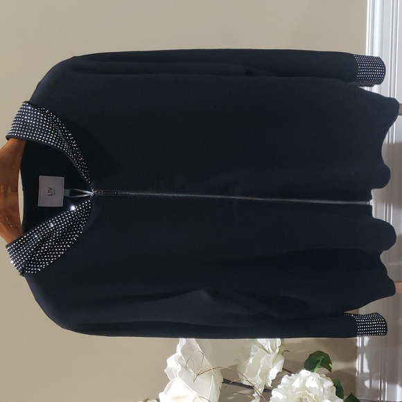 COPY - Nwt Liv Milano 2X Black sweater with sparkling finish - Picture 3 of 12